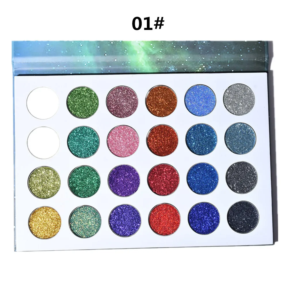 ROSAWEE 24 Цвета Палитра теней для век с единорогом блеск Ультра пигментированные