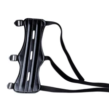 Безопасный эластичный регулируемый открытый профессиональный ремень для защиты руки предплечья легкий из искусственной кожи для стрельбы из лука