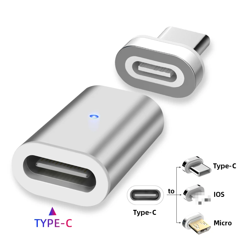 

Magnetic Adapter USB Type C to Micro USB Type-C Converter for iPhone Xiaomi Huawei Samsung Phone Charger Cable Connector