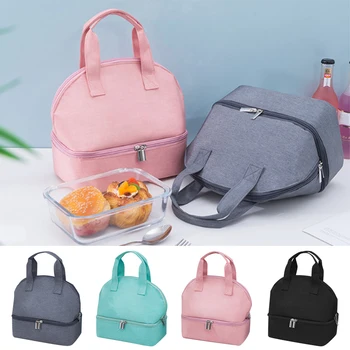 

Big Capacity Portable Cooler Bag Can Wine Food Fresh Keeping Ice Bag Oxford Cloth Lunch Box Thermal Insulation Package Lunch Bag
