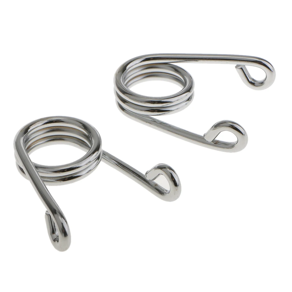 2pcs 2 inch 50mm Scissor Clip Style  Seat Spring Compatible for Harley  Bobber Chopper (Silver)