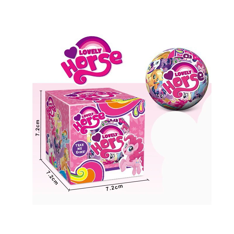 

My Little pony Unicorn Surprizamals Doll Cartoon lovely Ball Novelty ponies Action Figure Toys Anime Girls for kids Gift 2A51