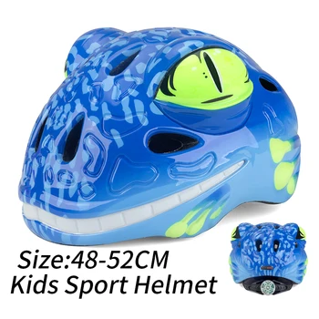 

KINGBIKE Kids Cycling Helmet 3D Animal Safety Protection Kids Helmets Outdoor Sport Cartoon Casco With Light Child Bike Helmets