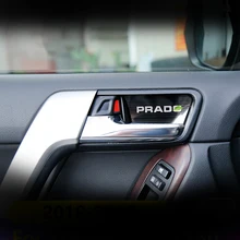 Нержавеющая сталь автомобиля внутренняя дверная ручка Стикеры интерьера литье для Toyota Land Cruiser Prado 150 2010