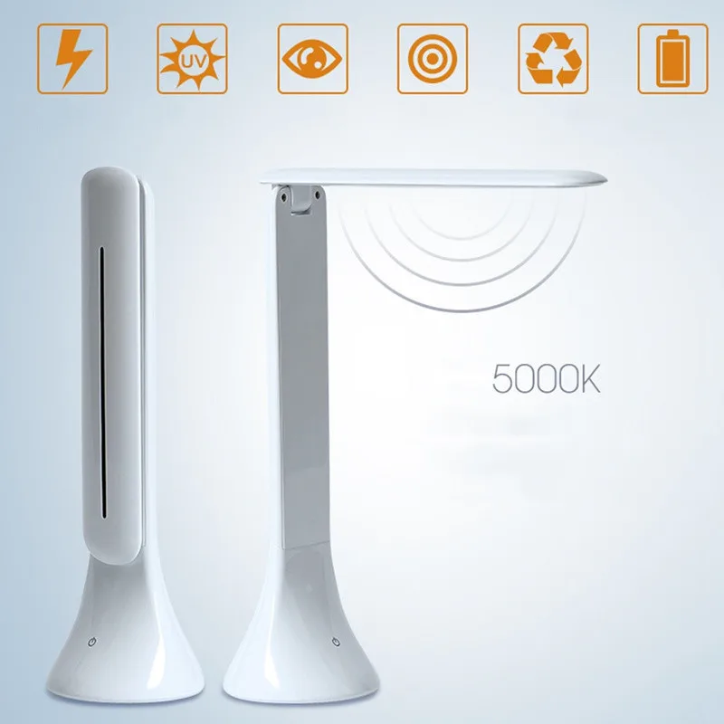 

LED light source folding design kids table lamp rechargeable table lamp led book light