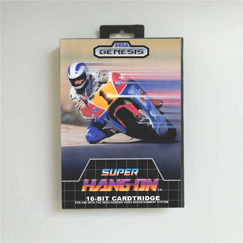 

Super Hang-On - USA Cover With Retail Box 16 Bit MD Game Card for Sega Megadrive Genesis Video Game Console