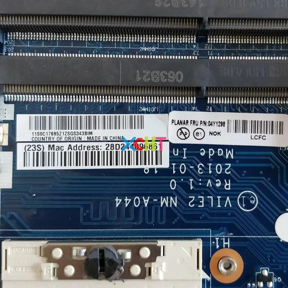 FRU: 04Y1298 VILE2 NM A044 HM77 DDR3 для Lenovo Thinkpad Edge E531 Материнская плата ноутбука