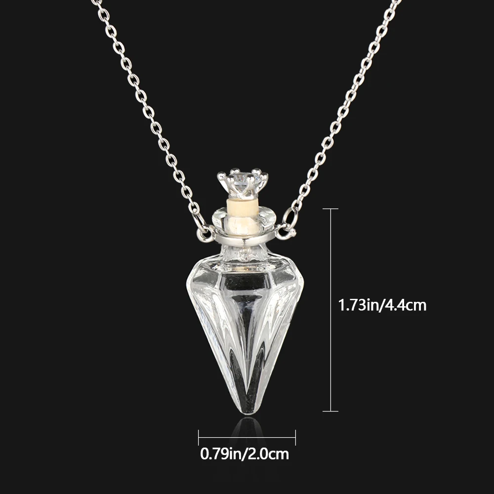 7pc Murano art glass flower essential oils bottle pendants for jewelry making 