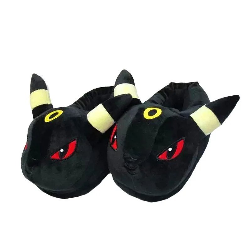 Pocket animals XY Pikachu Ball Glacia Eevee Umbreon Sylveon Vaporeon; плюшевые домашние тапочки для взрослых; Домашние зимние тапочки; 30 см