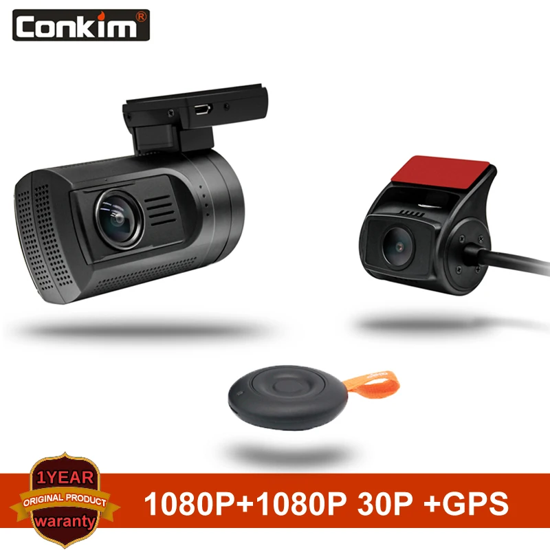 Conkim Dash Cam Mini 0906 Автомобильный видеорегистратор с 2 камерами s gps видео регистратор Профессиональный конденсатор двойной объектив Автомобильная камера Dashcam+ 32G TF