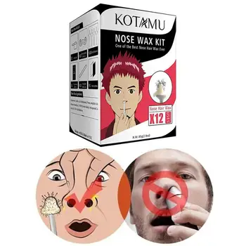 

Nose Hair Wax Beans Cleaning Wax Kit Nose Wax Kit For Men Nose Hair Removal Painless Wax Set & Women Paper-Free Portable K5Q5