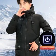 

New THeating Clothing Jacket Heating Cotton Clothing USB Three-Speed Electric Super 4 Zones Heating Withstand Severe Cold -40℃