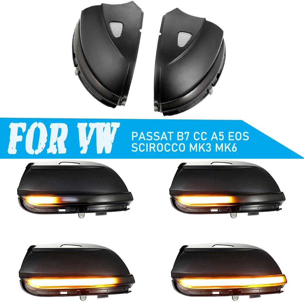 

Dynamic Mirror Indicator Blinker For VW Passat CC B7 Beetle Scirocco Jetta MK6 Side LED Turn Signal Light EOS Beetle