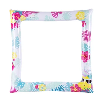 

Happy Birthday Inflatable Photo Frame Birthday Aluminum Foil Balloons Photos Booth Props Party Decor Kids Adult Picture Frame