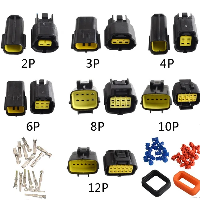 1set 2/3/4/6/8/10/12 Pin Way Waterproof Wire Connector Plug 1.8mm Car Auto Sealed Electrical Set Car Truck Socket connectors Auto Accessories Connectors Electronics Spare Parts 8725e789368d2f24e083c6: 1set 10P|1set 12P|1set 2P|1set 3P|1set 4P|1set 6P|1set 8P