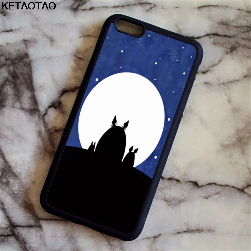 KETAOTAO Studio Ghibli унесенный призраками Тоторо чехол для телефона s для iPhone 4 5S 6S 7 8 Plus X XS XR 11 Pro Чехол Мягкий ТПУ резиновый силиконовый - Цвет: Лаванда
