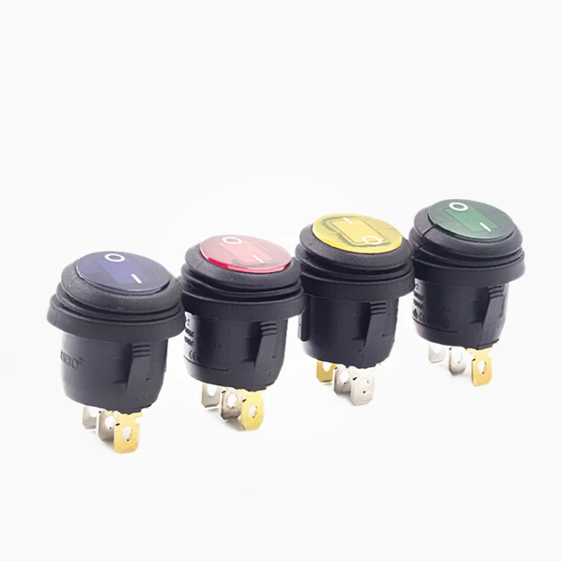 

1PCS KCD1 Round square Waterproof light switch On-Off 3Pin power switch Lamp Round LED