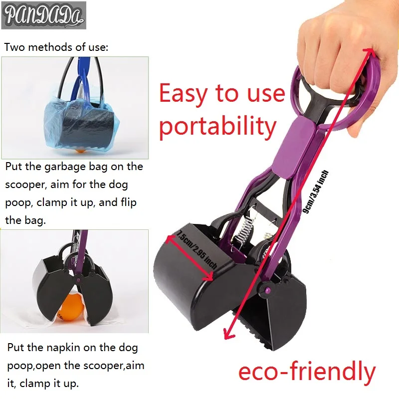 Собака какашка pick Up Scooper протирать Длинные ручки какашки Собаки Сумки для чистки какашек Инструменты товар для животных дропшиппинг