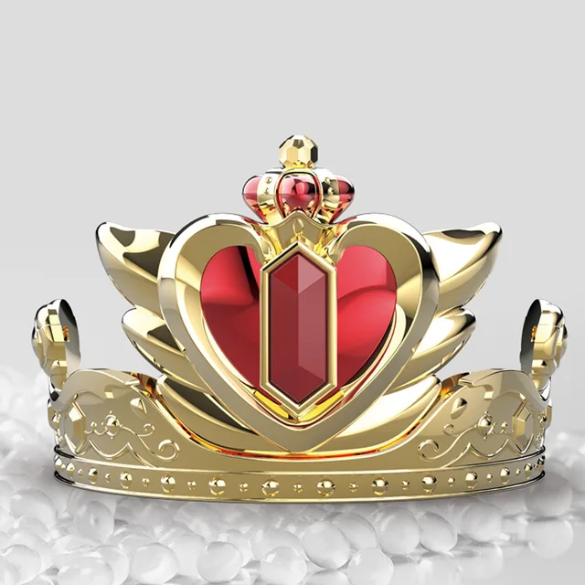 Girl's Queen Princess Crown toy Crystal Tiara sound light Cosplay Holiday Party Gifts Fun pretend crown Toys For Children gift 1