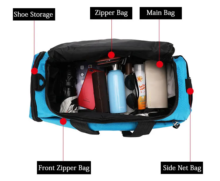 Большая Вместительная дорожная сумка для багажа, мужская и женская нейлоновая спортивная сумка, чемодан, Повседневная Уличная обувь для