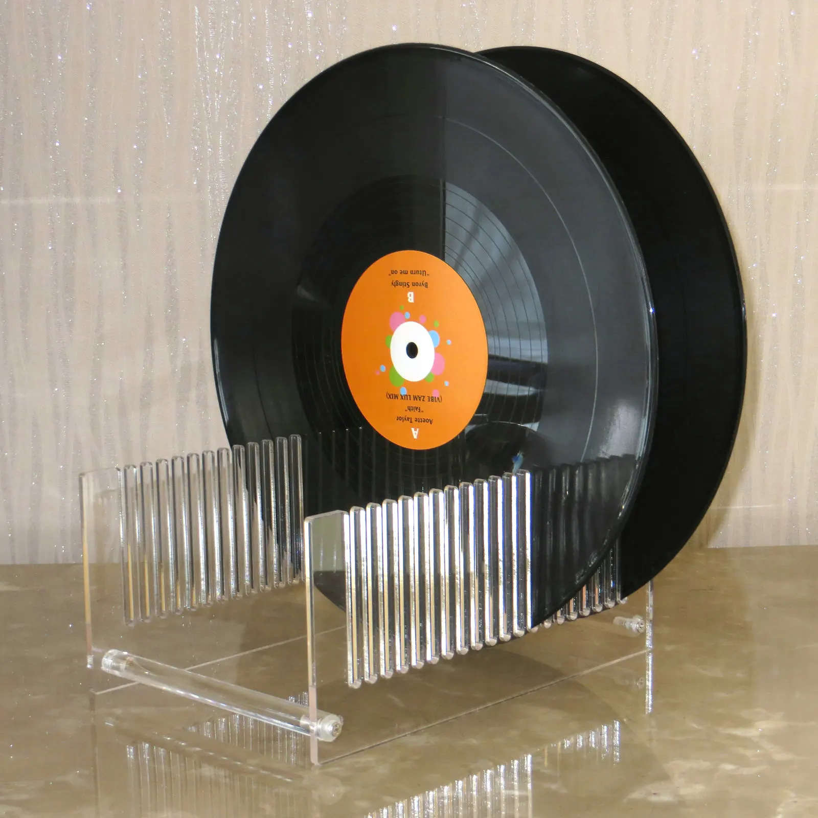 Долгоиграющая запись сушильная подставка прозрачная-акриловая запись сушильная Подставка-подходит для альбомов 10 или 12 дюймов