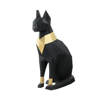 

Egypt Black 3D Paper Model Animal Papercraft Action Kids Figure Toys Home Gift Decorative Educational Puzzles H5W0