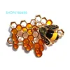 Trendy Breast Pin Honeybee Brooch for Women Gold Color Rhinestone Bee Brooch Coat Cute Garments Lady Gifts Fashion Jewelry ► Photo 1/6