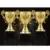 1PC 14.3 cm Plastic Trophy Kids Sports Competitions Award Toy with Base for School Kindergarten