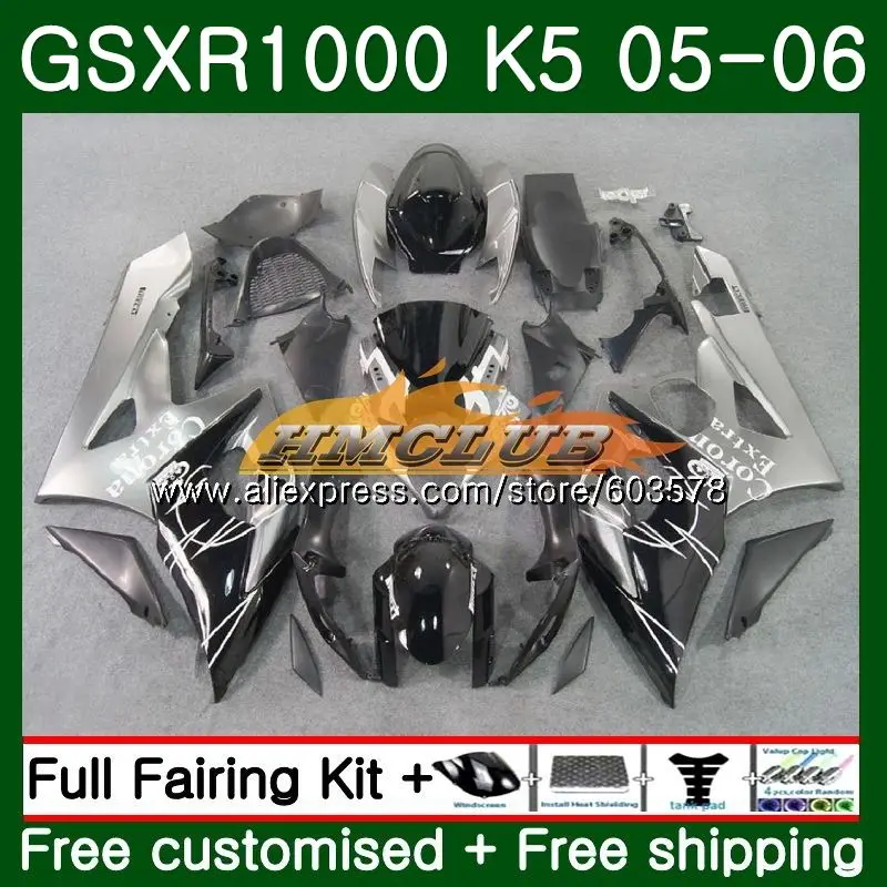 Комбинезоны для SUZUKI GSXR-1000 1000CC GSXR1000 05 06 11CL. 34 GSX R1000 05 06 K5 GSX-R1000 GSXR 1000 2005 2006 хорошая CORONA обтекатель