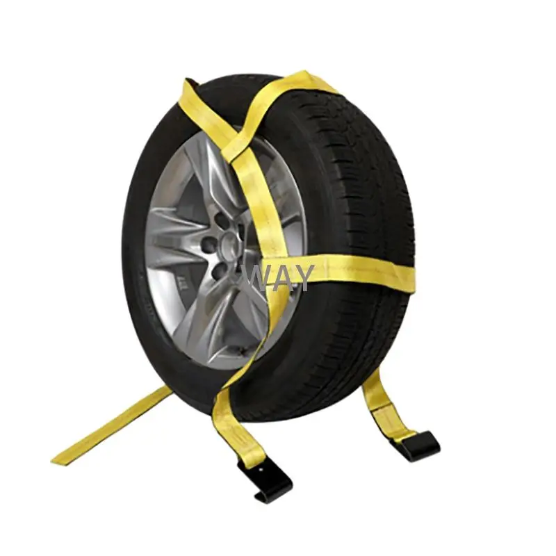 1pcTire handling fixing belt fastener rescue vehicle obstacle removal vehicle accessories trailer binder binding belt
