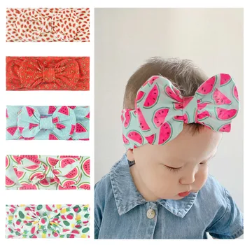 

Baby Girl Headband Infant Hair Accessories Watermelon Bows Newborn Girl Headwear Tiara Headwrap Gift Toddlers Bandeau Bebe Fille