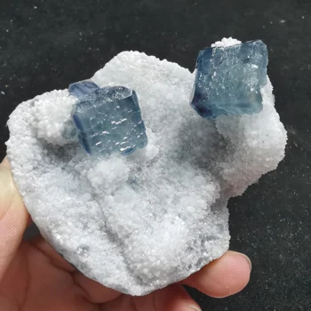 

117.6g100% natural rare blue green fluorite cluster mineral crystal specimen stone and Crystal Healing Crystal