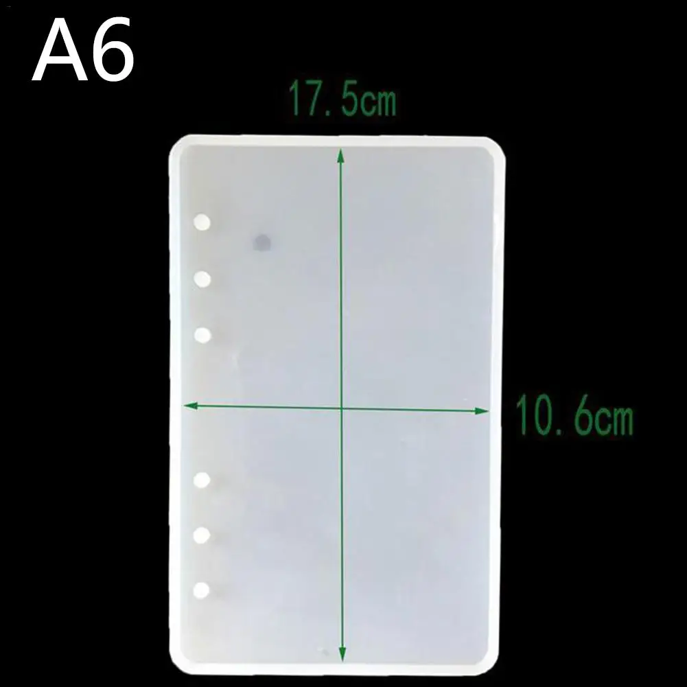 A7/A6/A5 косметическое зеркало в форме ноутбука силиконовая форма DIY полимерная книга из эпоксидной смолы Silicome плесень прозрачный книга A7