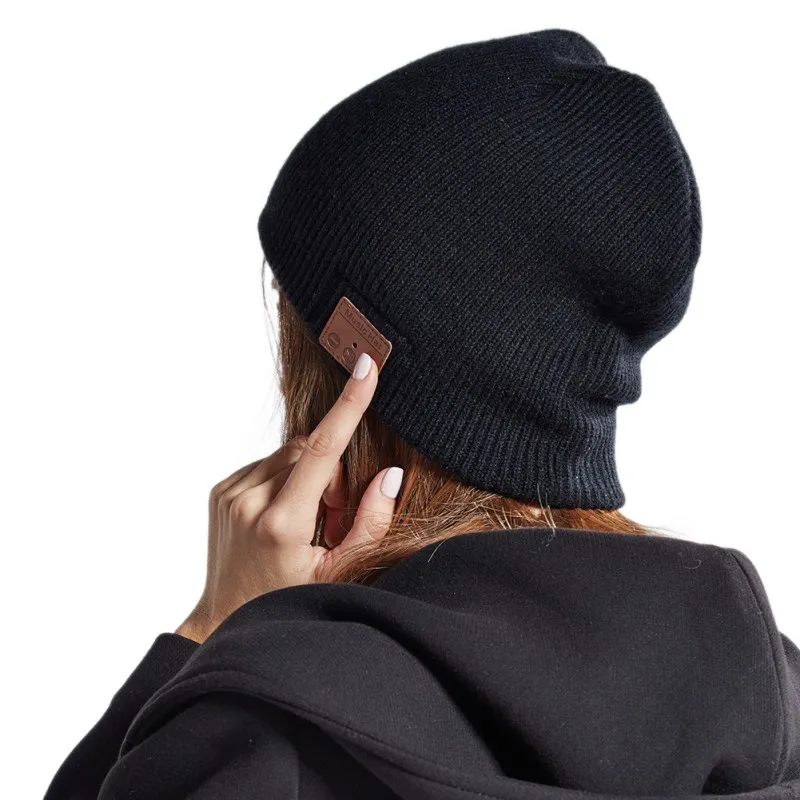 Вязаная шапка для Bluetooth V5.0 bluetooth-стереонаушники, наушники, шапка бини, головной убор