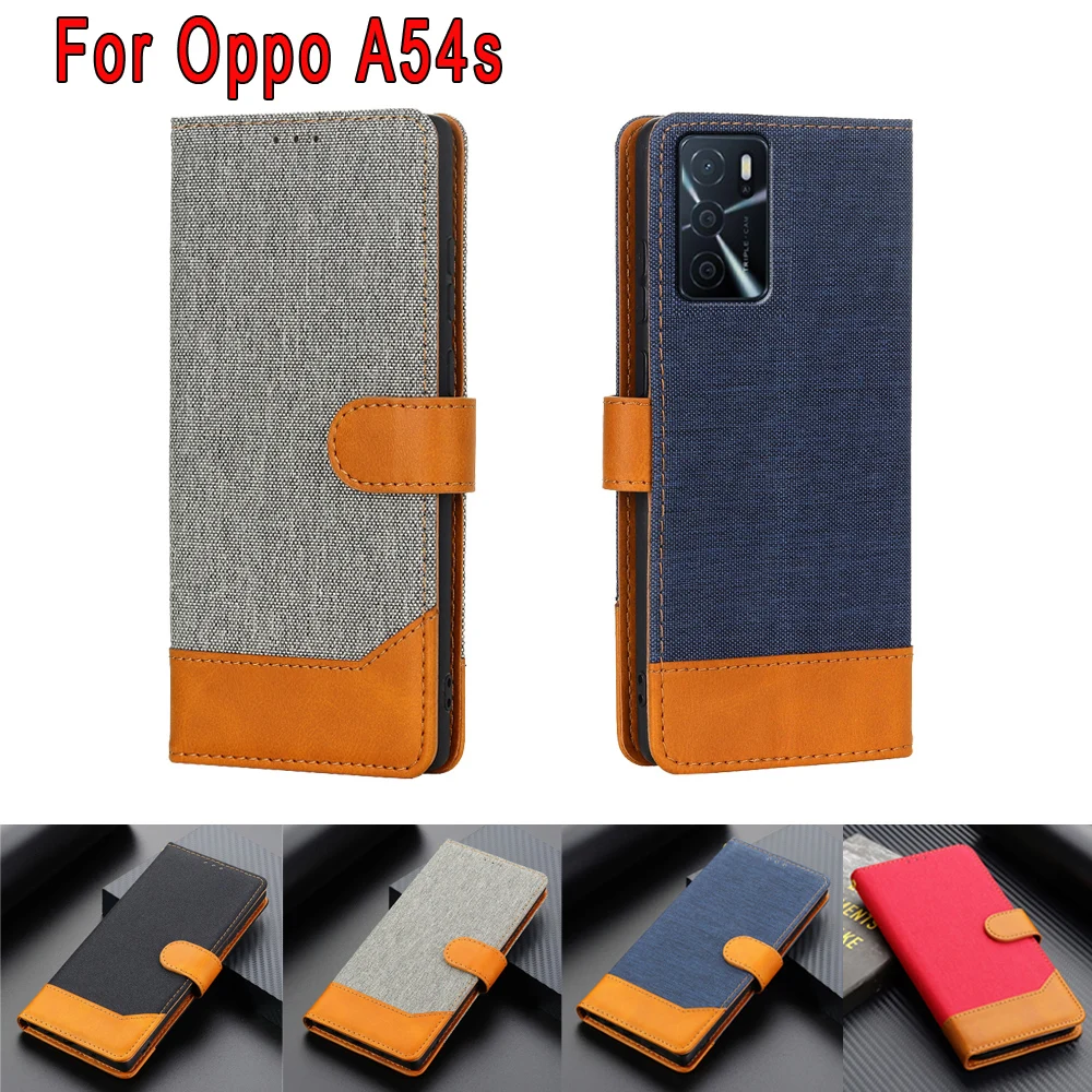 Oppoa54S Custodia Per Telefono In Pelle Per Oppo A54S Cover Flip Portafoglio Supporto Per Carte Magnetiche Libro Protettivo Per Oppo A 54S Cph2273 Cus