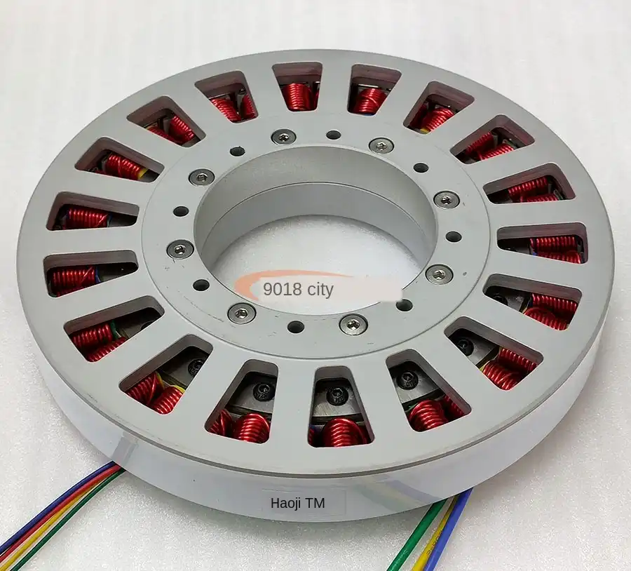 Haoji 480W Large Hollow Shaft Ultra low Speed Disc Type DC Brushless