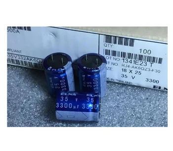 

2pcs Free shipping ELNA RJ4 3300uf 35V blue robe audio electrolytic capacitor