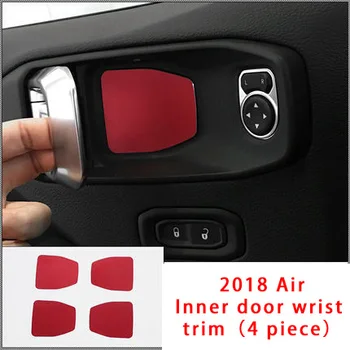 

For Jeep Wrangler 18-20 red chrome Inner door bowl trim 4pcs