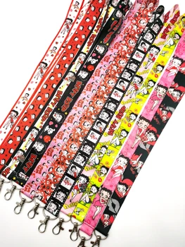 

10 pcs Betty girl Neck Lanyard keychain Mobile Phone Strap ID Badge Holder Rope Key Chain
