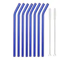 8pcs Blue Bent