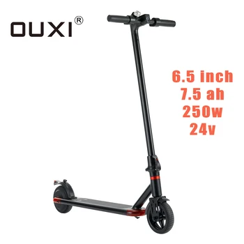 

OUXI L1 Ebike Electric Scooter 6.5 Inch Tubeleww Tyre Cushioned Tires 20Km/h Design Ultra-Lightweight Adult 250W 7.5AH