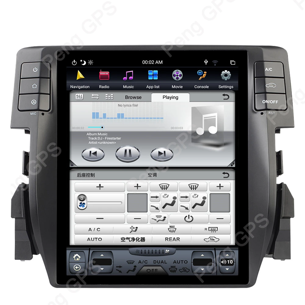 10," PX-6 Android 8,1 Tesla радио для Honda Civic автомобильный gps навигация Голосовое управление 4G+ 64G 1920*1080 4K головное устройство радио