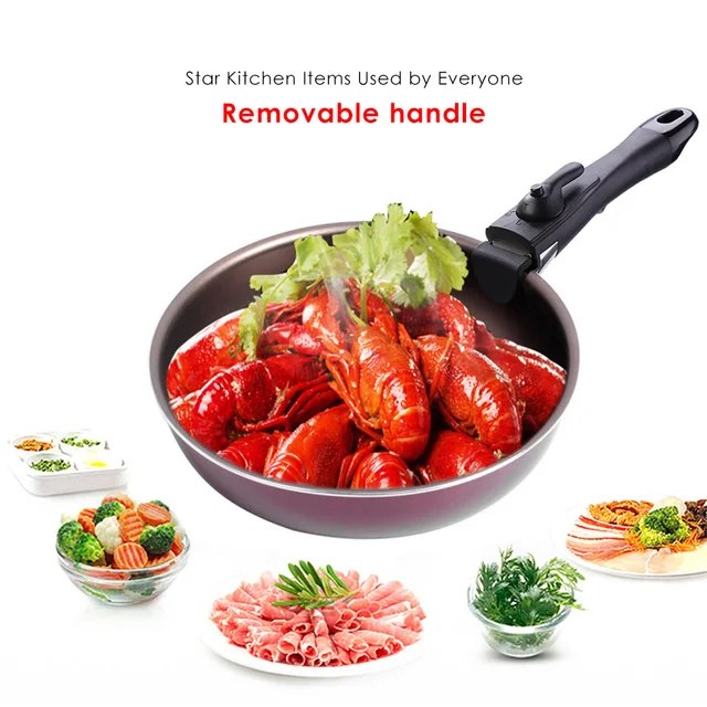 Removable Pan Pot Handle Black Replacement Cookware Handle Detachable  Anti-Scalding Hand Grip Bowel Clip Kitchen Cooking Tools - Price history &  Review, AliExpress Seller - Shop5063518 Store