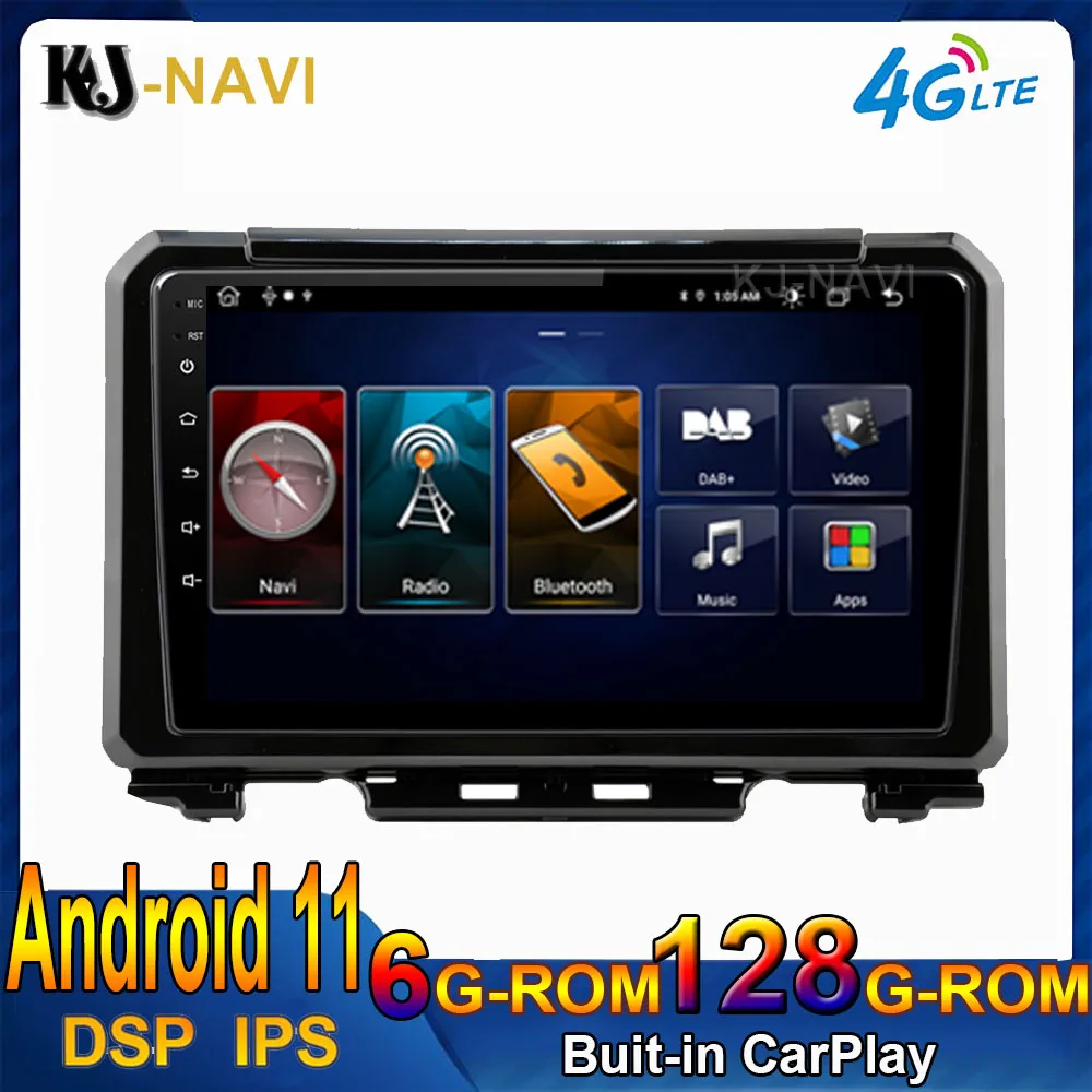 Восьмиядерный Android 11 для Suzuki Jimny JB64 2018 - 2020 Автомобильный плеер радио мультимедиа