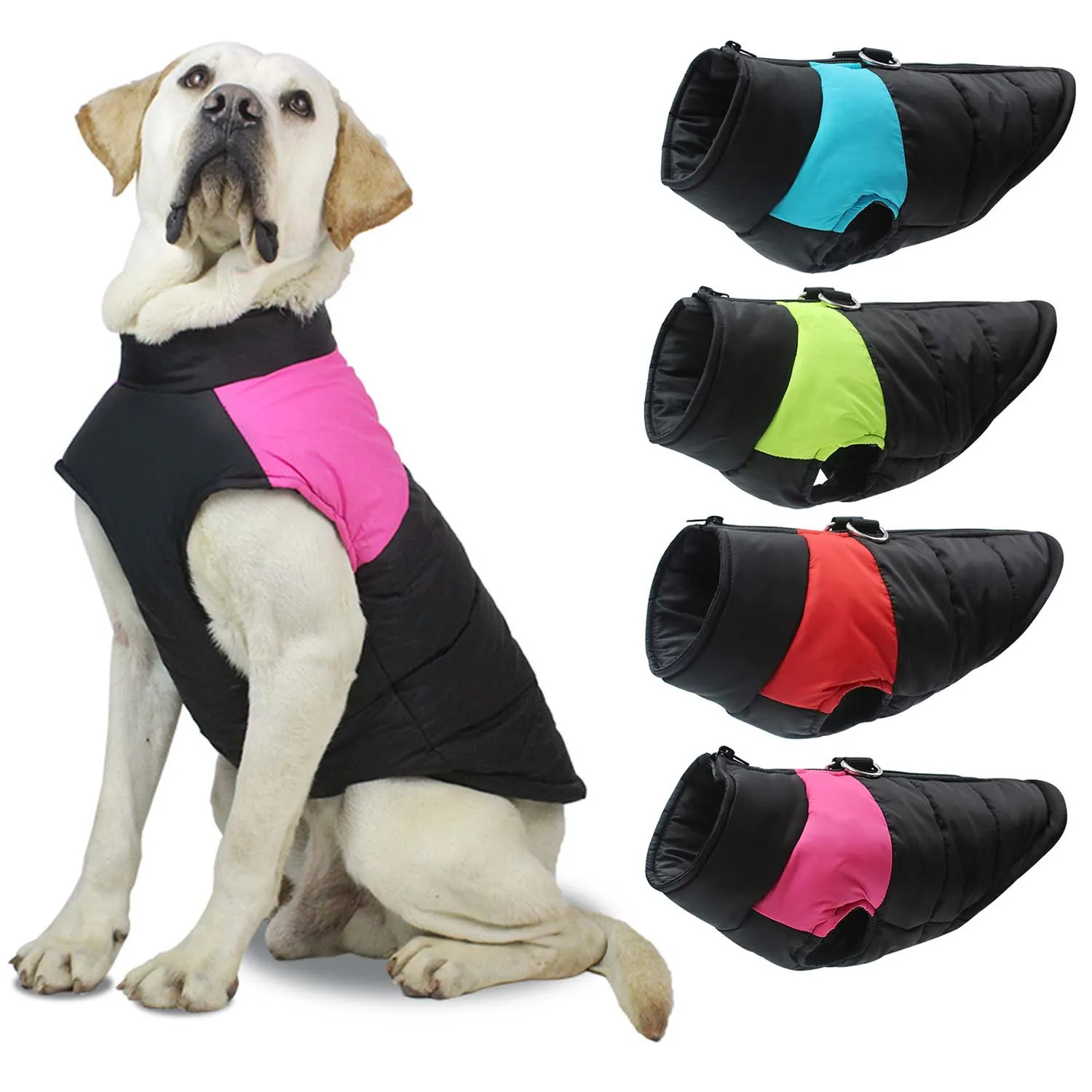 

Waterproof Warm Winter Dog Jacket Pets Padded Vest Zipper Coat For Pug Chihuahua Ropa Para Perros Pet Dogs Clothes Winter Jacket