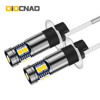 

1pcs H3 Car LED Light Canbus Auto Lamp Bulb 3030 For mazda 6 2 lexus LX470 SC430 GX470 Lancer Legacy Forester Impreza Tribeca