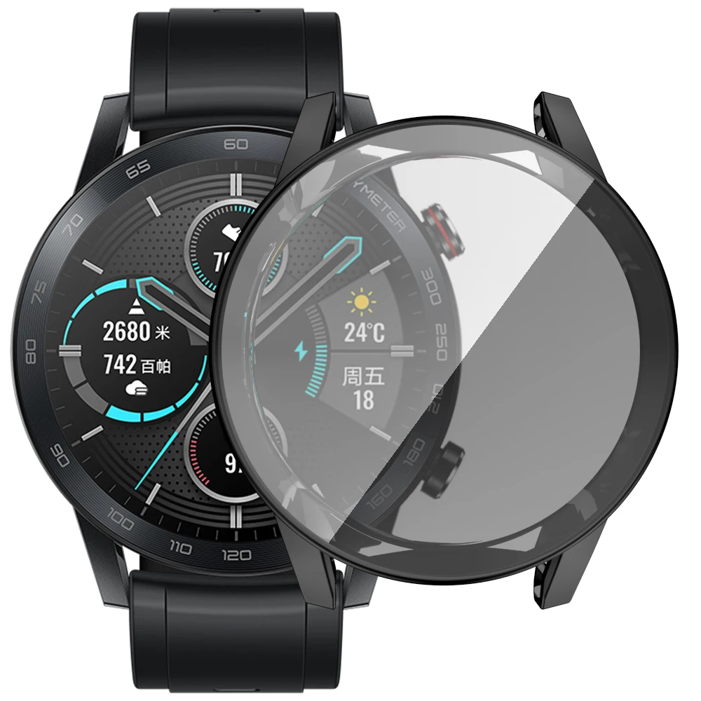 Enhanced TPU Protective Case for 46mm Smartwatch - Full Screen Protector & Bumper