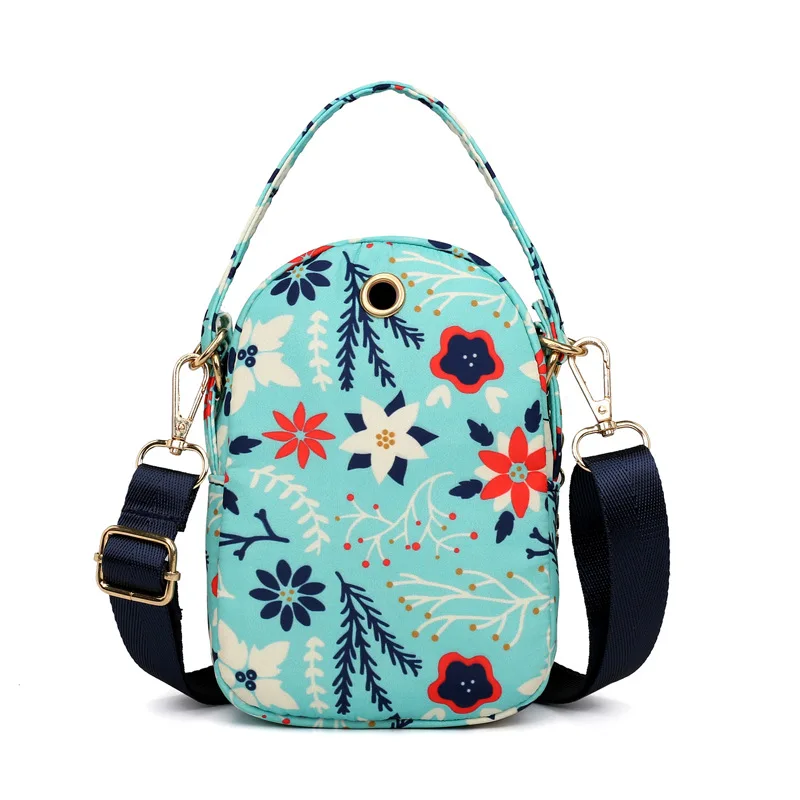 

Fashion Printed Light Music Mobile Phone Bag Casual Versatile Shoulder Hand Nylon WOMEN'S Bag