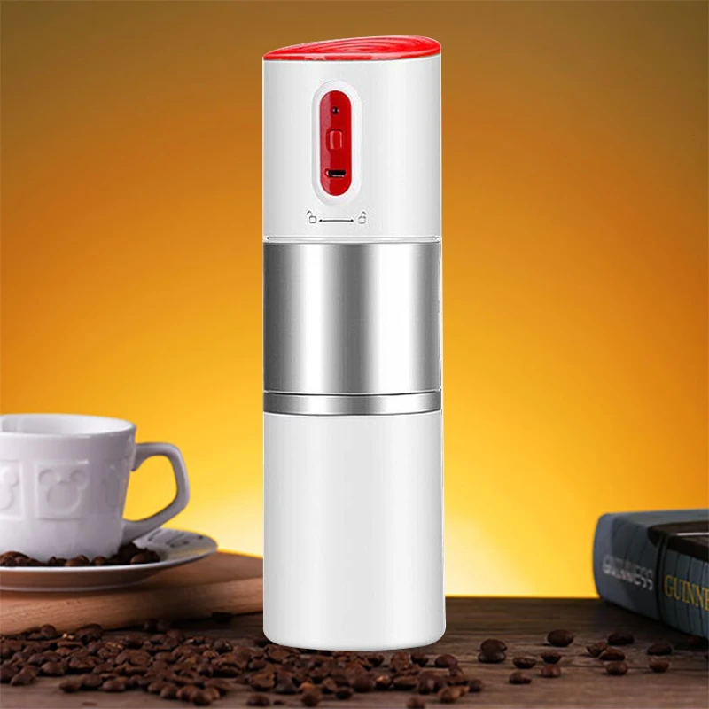  Filter Coffee MachinePortable Electric Coffee Machine USB Charging Coffee Grinder One-Button Operat