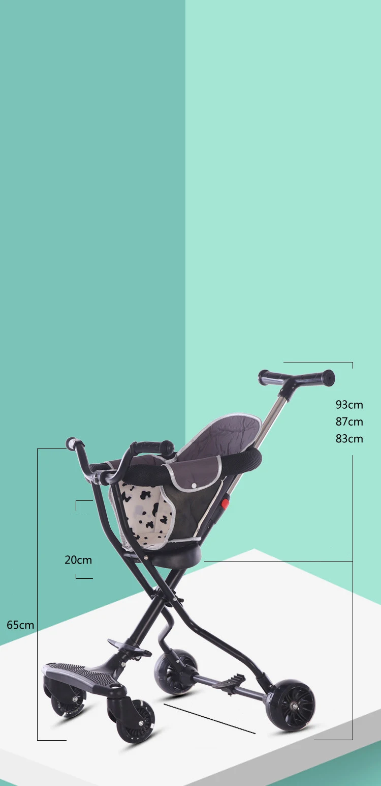 Детская прогулочная коляска тележка для машины складная детская коляска 2 в 1 детская коляска легкая коляска самокат с сиденьем